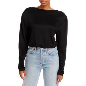 Anine Bing Womens Black Thong Whity Shirt Bodysuit Blouse NWT